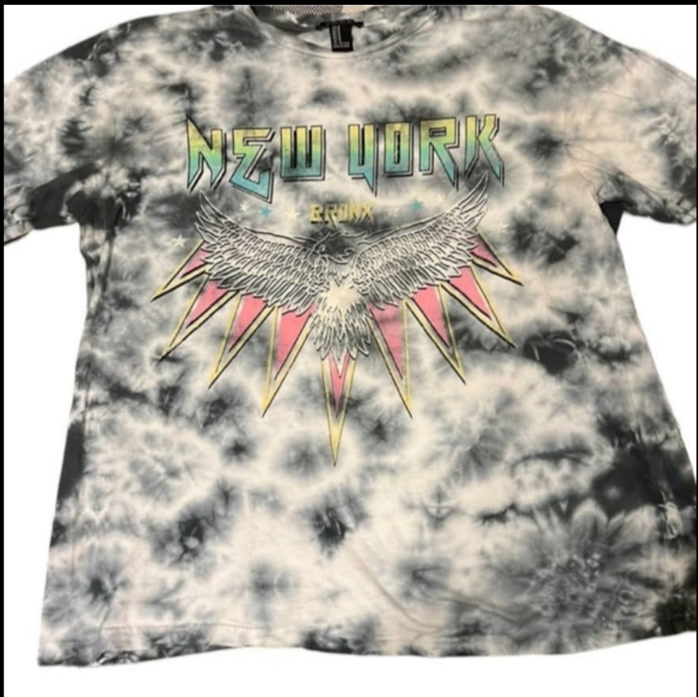 Forever 21 Tie-Dye New York Tee Size Medium